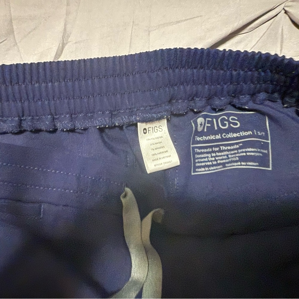 Figs Burgundy Scrub Pants